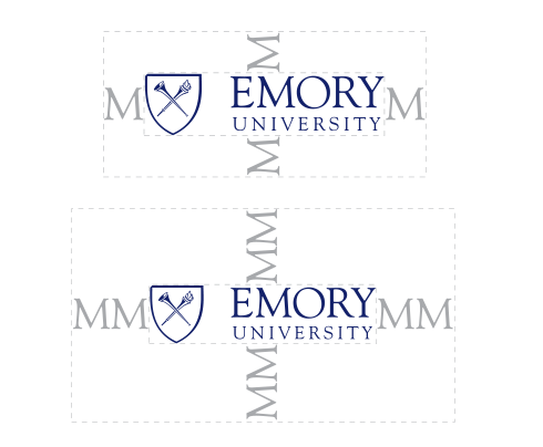 emory logo demonstrating clear space with m