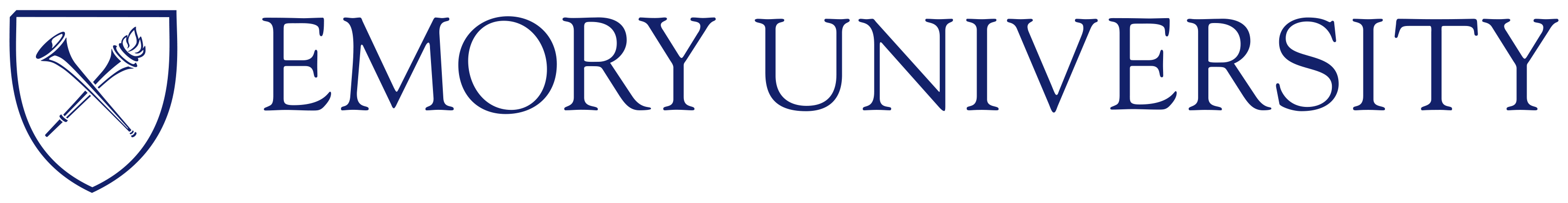 Emory University primary logo with shield