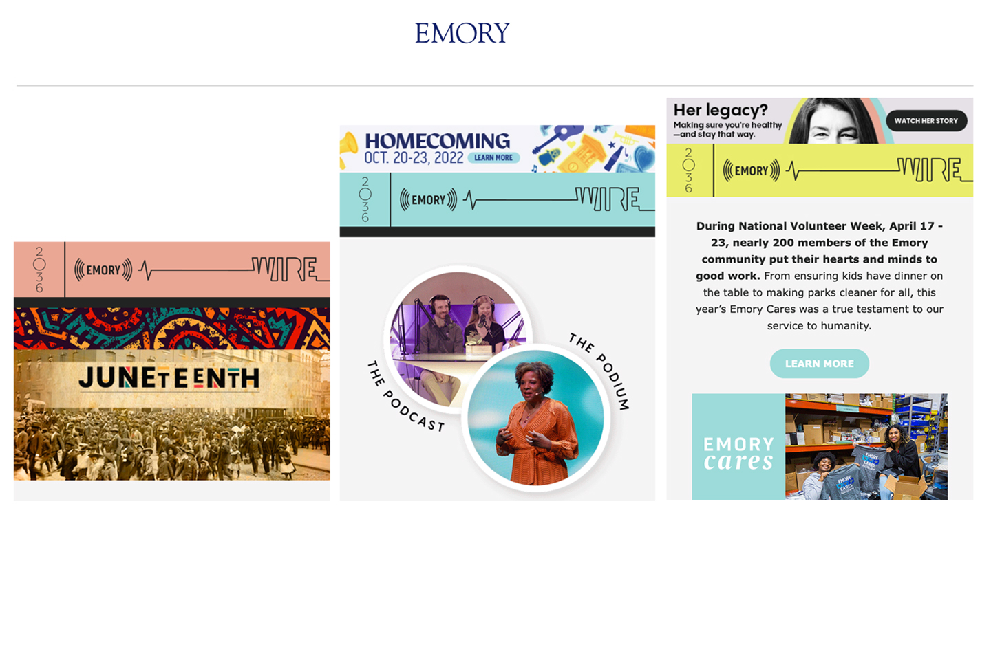 emory wire examples