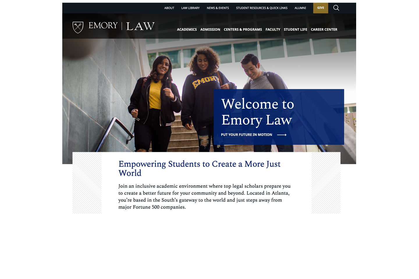 Emory Law home page