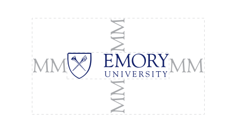 clear zones emory horizontal logo with two Ms